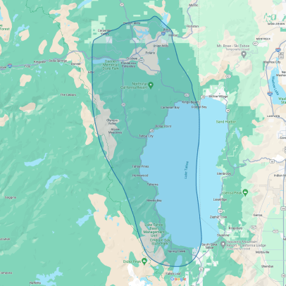 Map of Tahoe